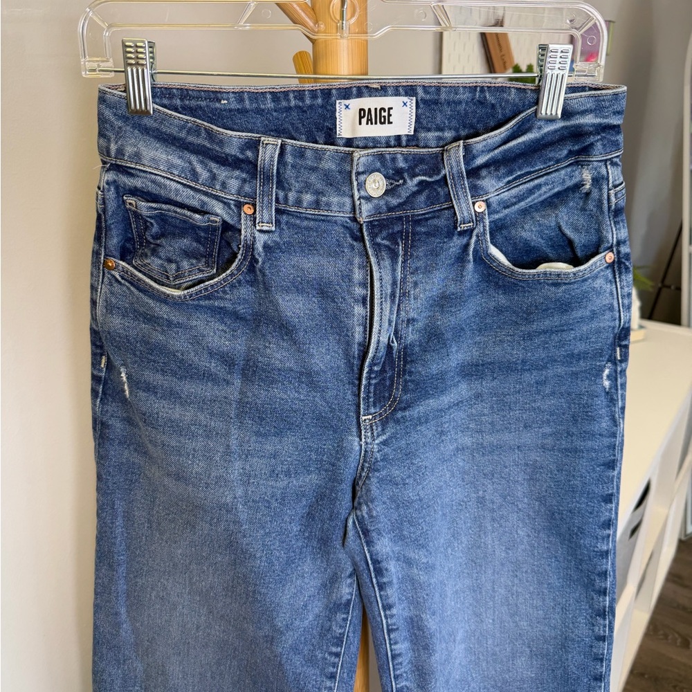 PAIGE Sasha High-Rise Stretch Wide-Leg Jeans Sz 27 - Picture 6 of 11